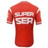 Retro Super Ser Cycling Jersey - Red.