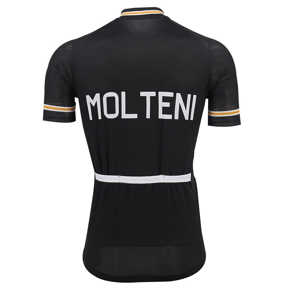 Retro Molteni Cycling Jersey - Black.