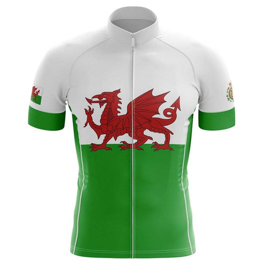 Wales Flag Cycling Jersey (Green, White & Red).