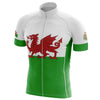 Wales Flag Cycling Jersey (Green, White & Red).