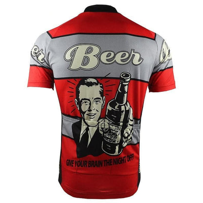 Give Your Brain The Night Off - Beer Cycling Jersey.
