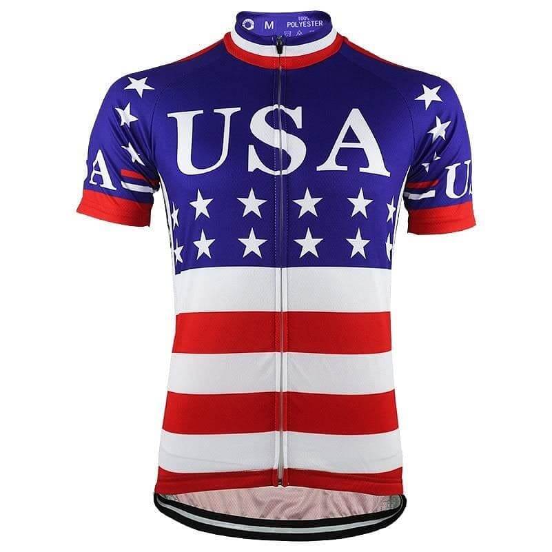 USA Flag Cycling Jersey.