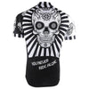 Flower Skull Print Cycling Jersey.