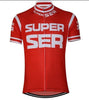 Retro Super Ser Cycling Jersey - Red.