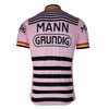Retro Dr. Mann Grundig Cycling Jersey - Pink.