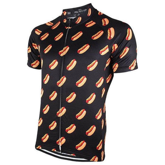 Hot Diggidy Dog Cycling Jersey - Black.